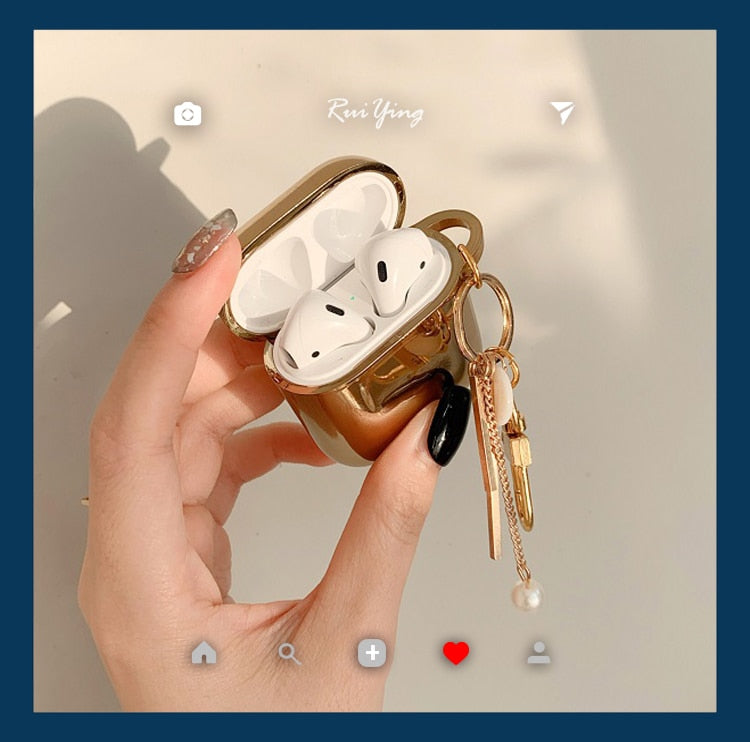 Luxury cute plating  AirPods Case